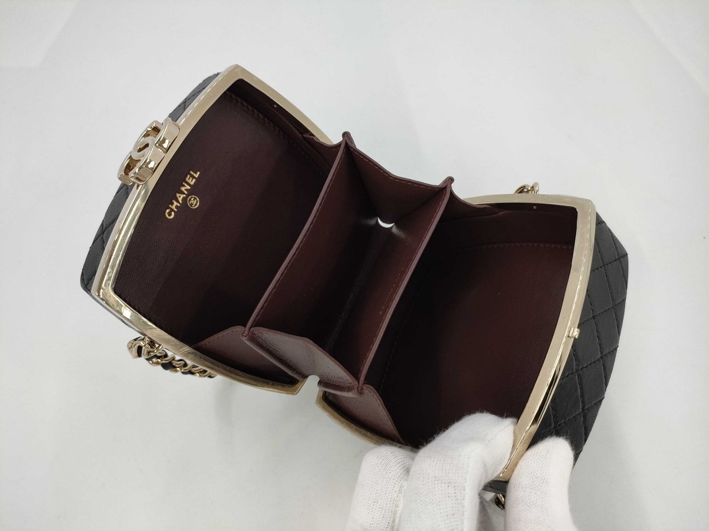 CHANEL Mirror Box Shoulder Bag with Gold Hardware, No. 31