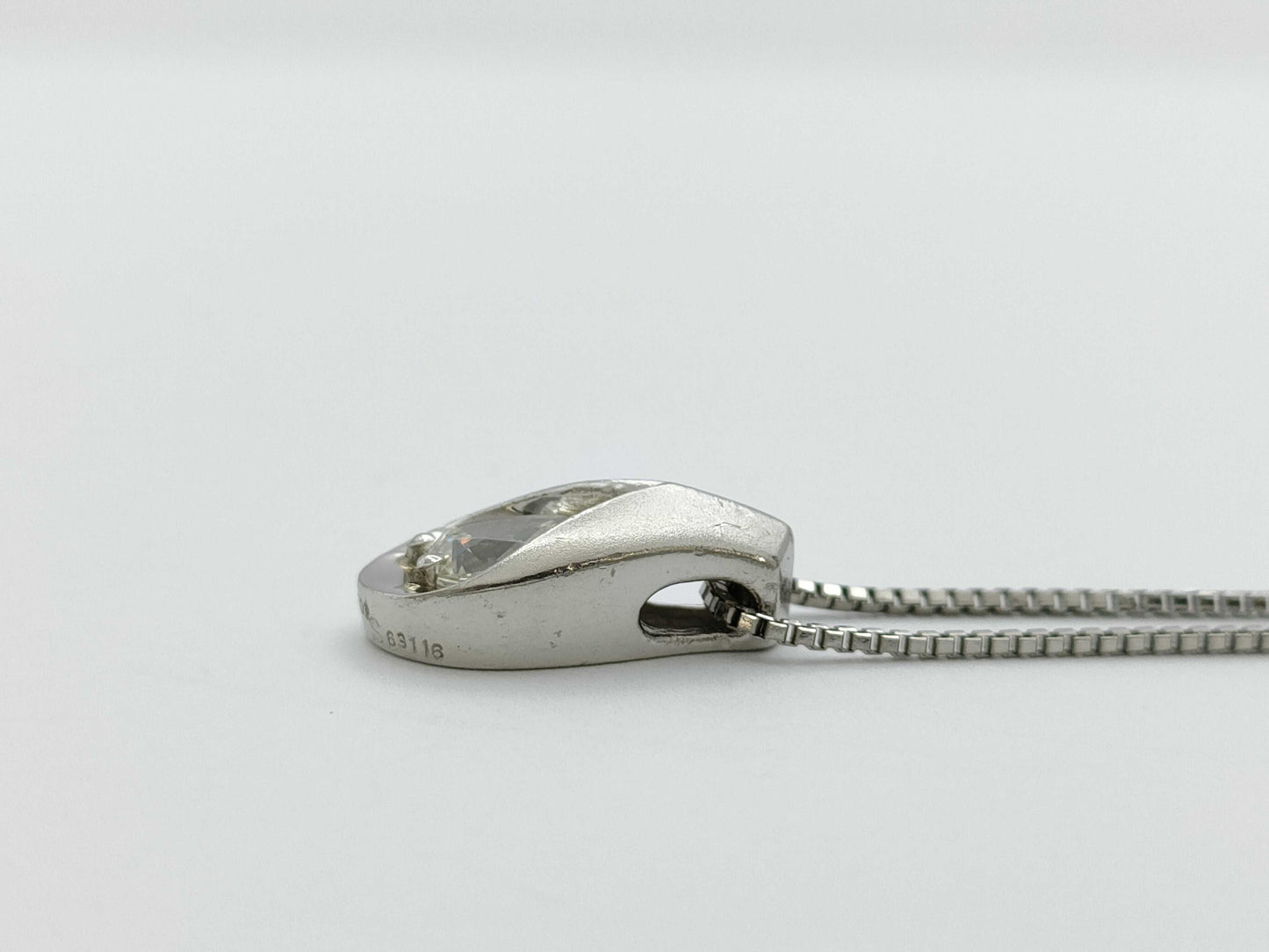 D0.323ct Pt900/850 5.2g Necklace