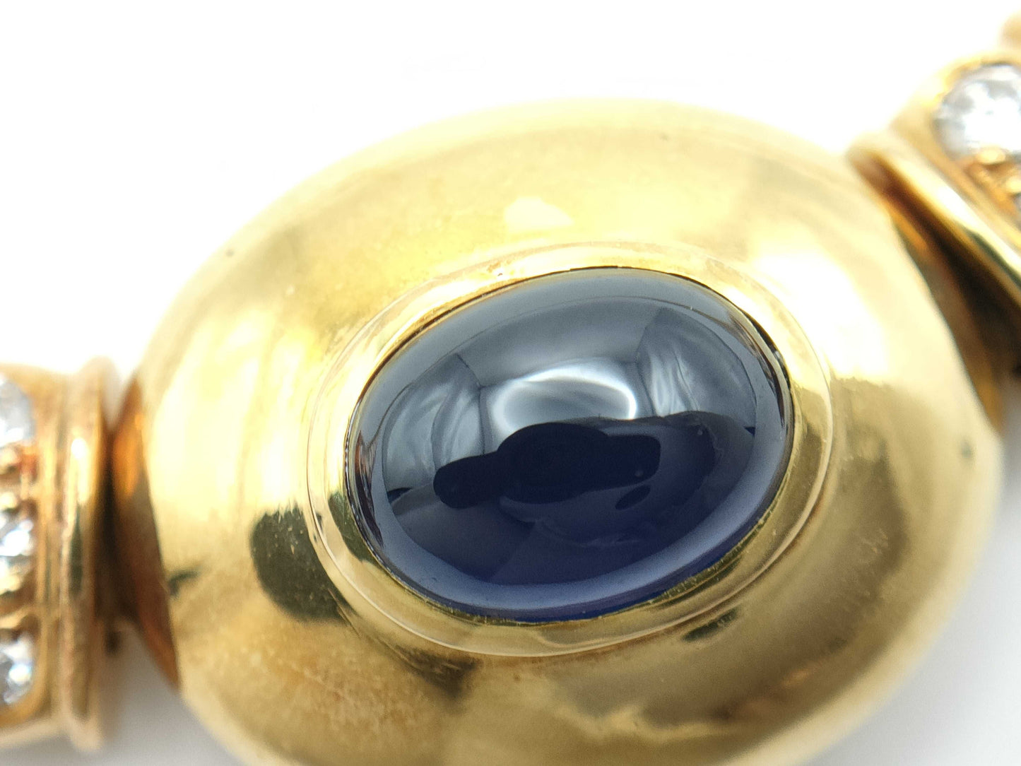 Sapphire and Diamond Necklace, 18K Gold, 55.4g