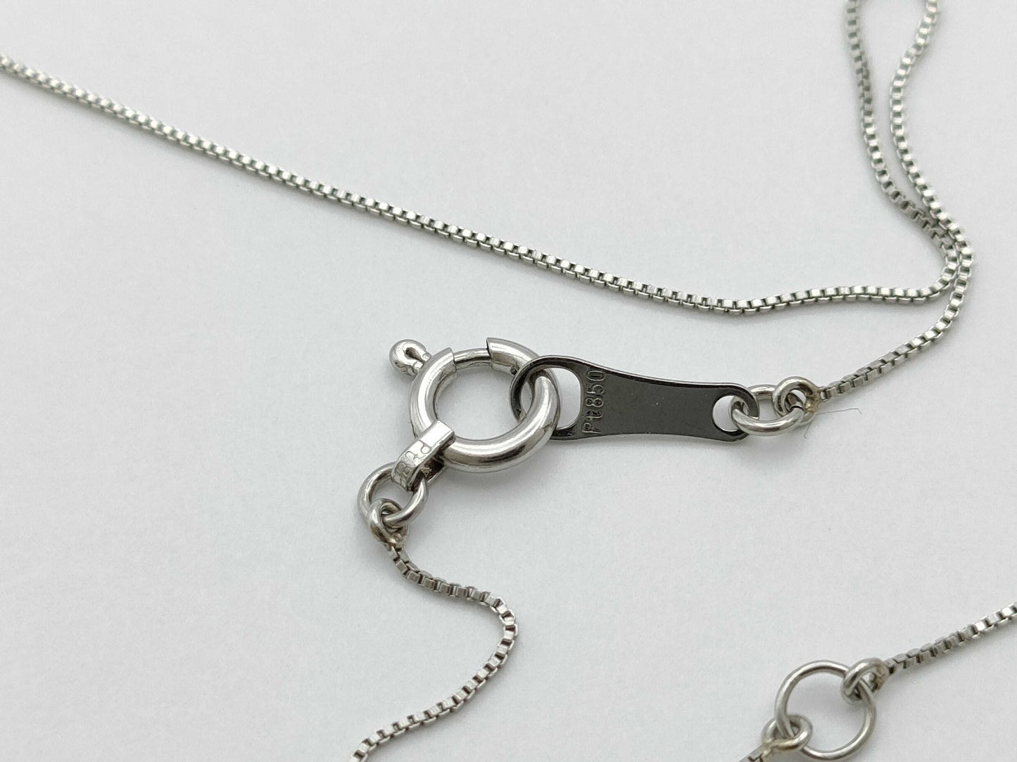D0.308ct Pt900/850 1.2g Necklace