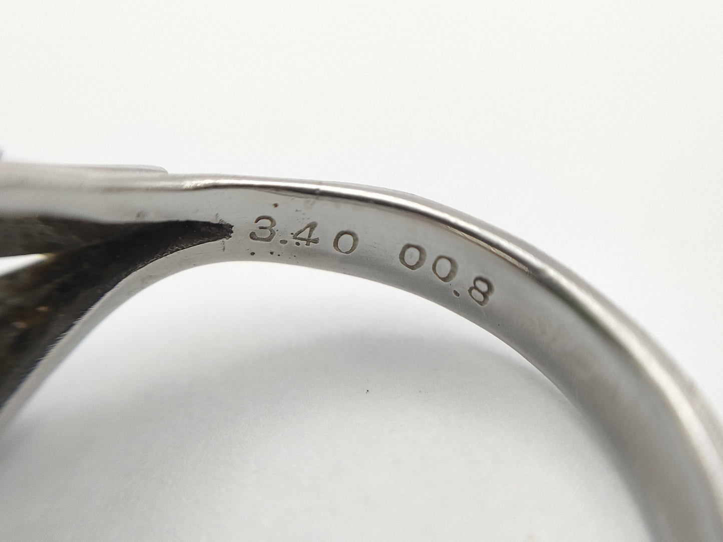 TL3.40ct D0.08ct Pt900 6.7g Ring