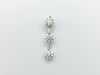 D0.315/0.330/0.355ct Pt900 2.0g Pendant Top