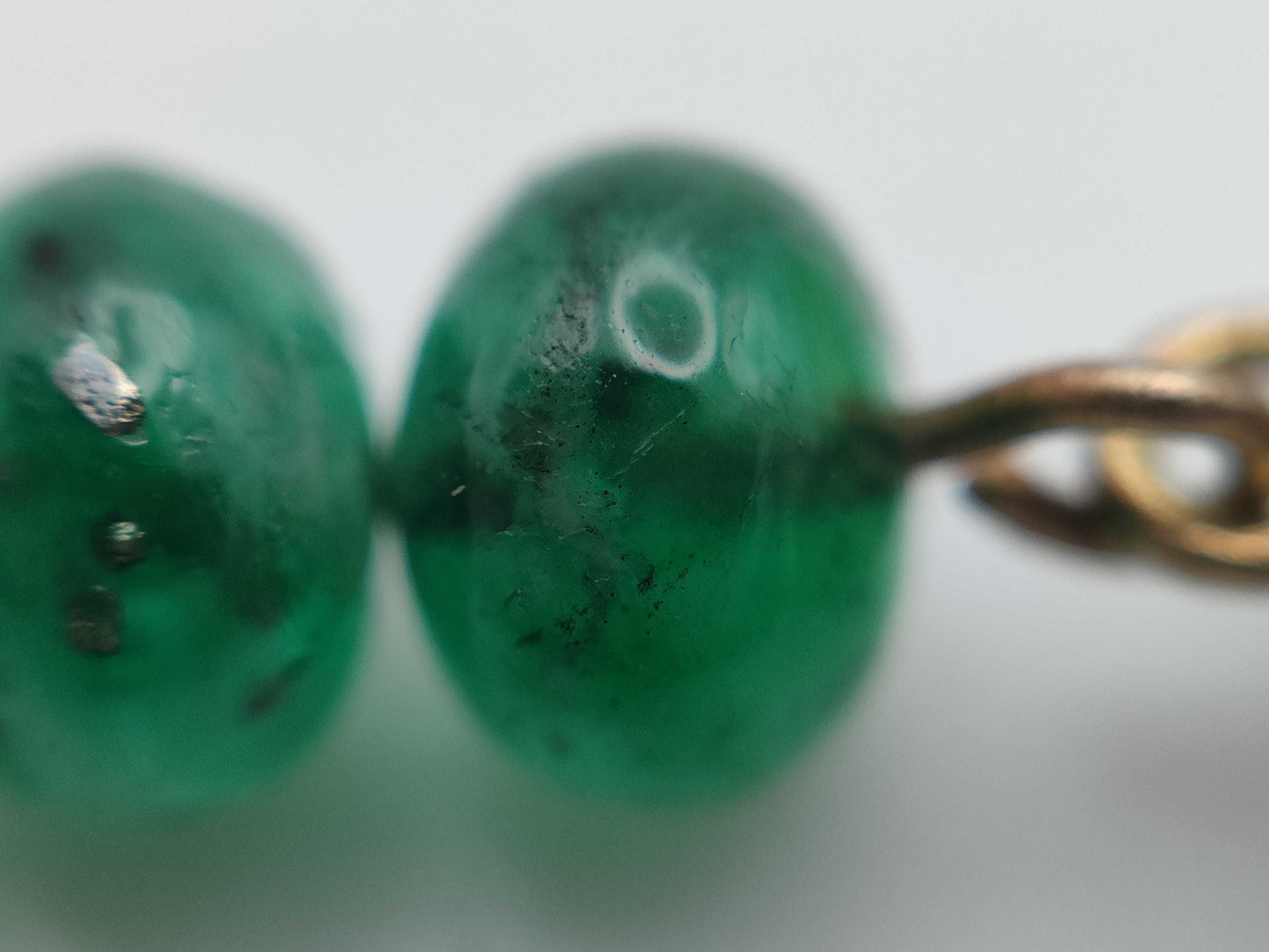 Keiko Ikeda 2-piece set, emerald 750, 14.7g, other small items