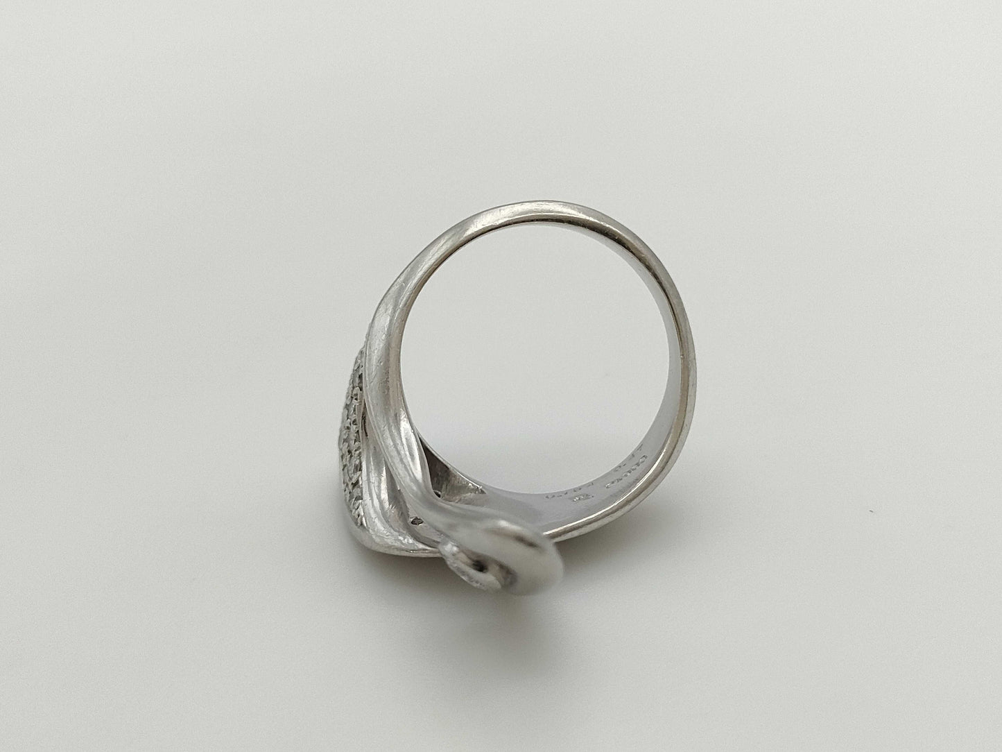 D0.154/0.47ct Pt900 14.1g Ring