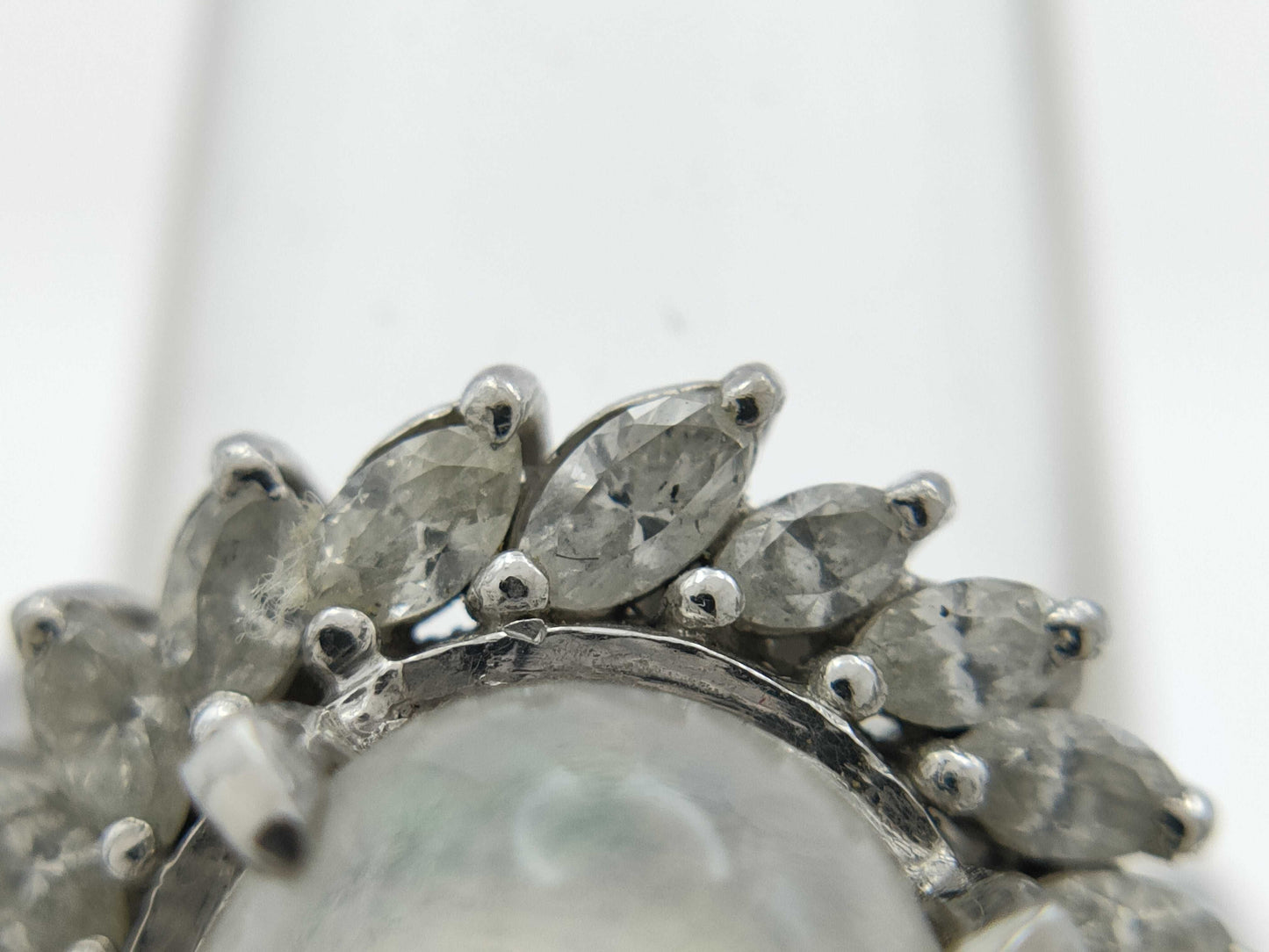 OP3.65ct D0.76ct Pt900 7.2g Ring