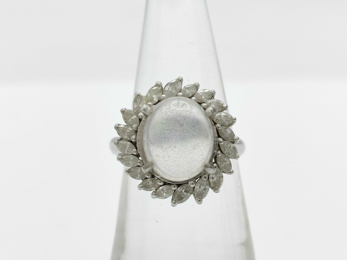 OP3.65ct D0.76ct Pt900 7.2g Ring