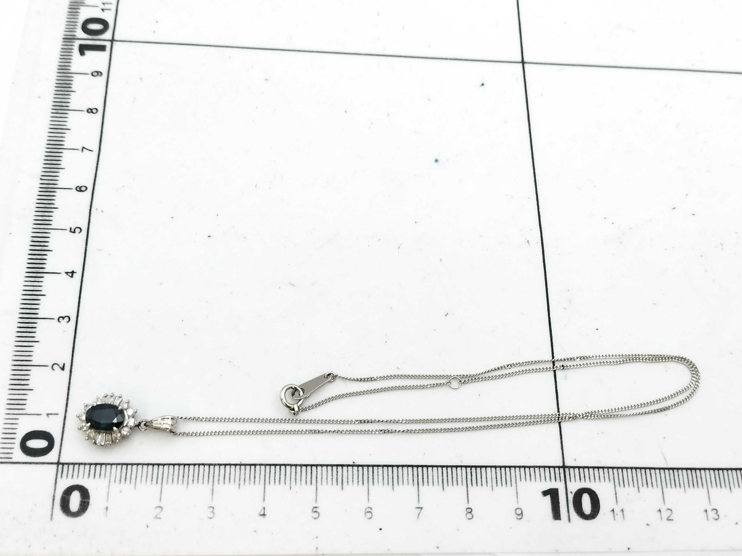 S1.00ct D0.30ct PT900/PT850 3.3g Necklace