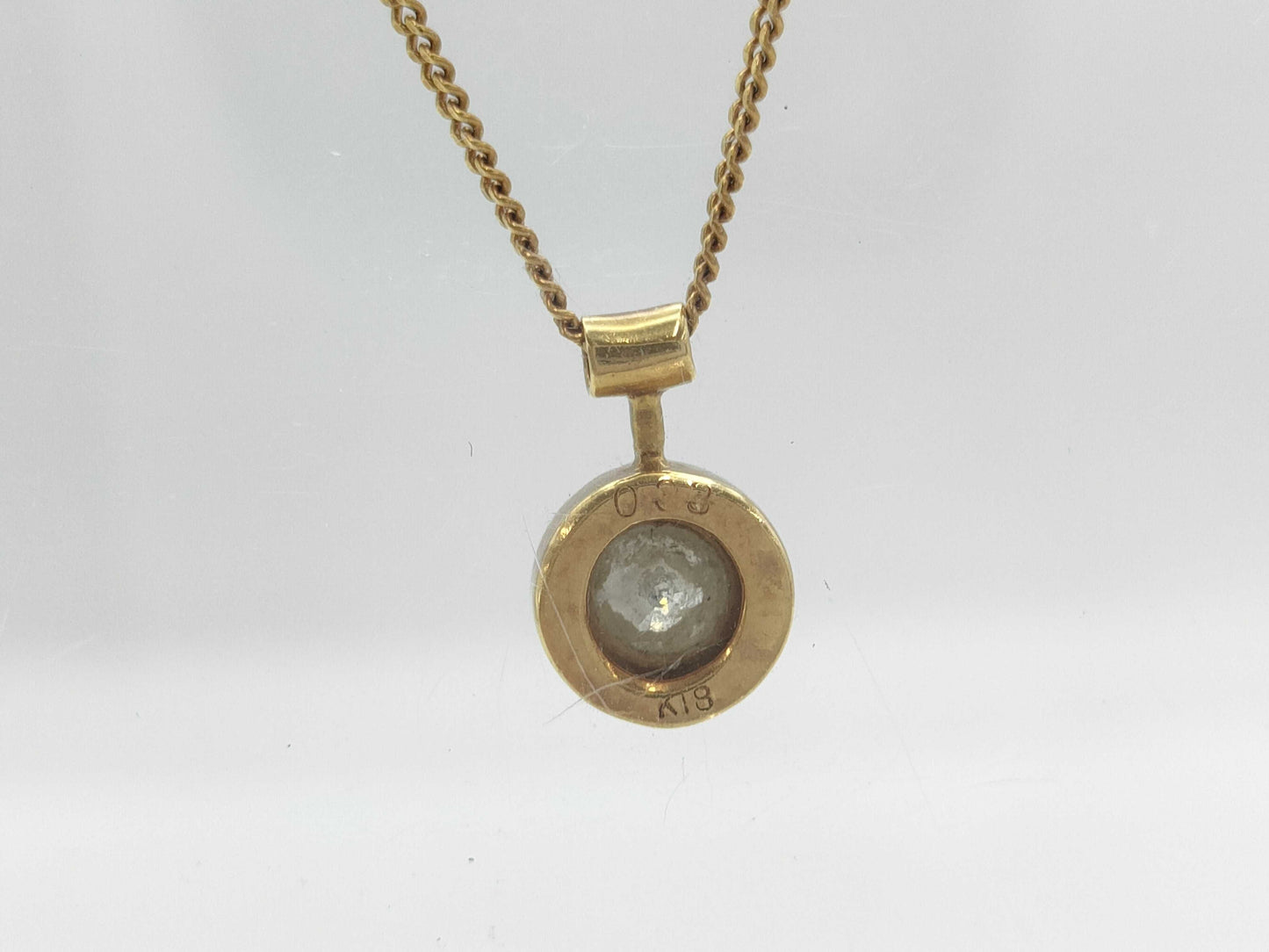 D0.33ct K18 3.0g Necklace