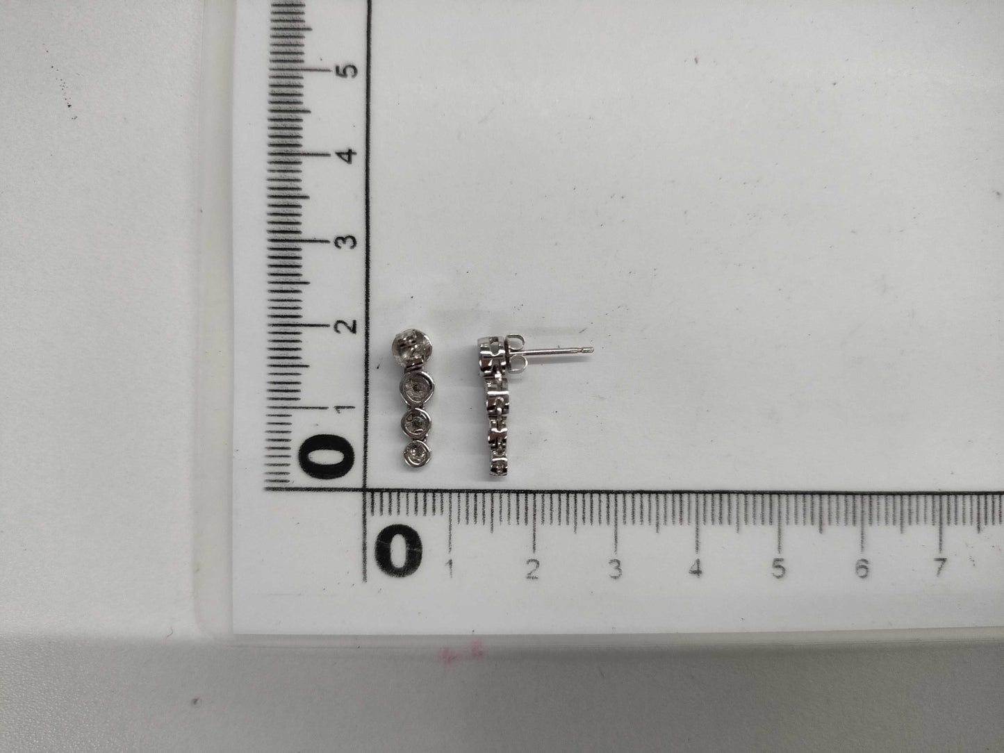 D0.16ct/0.16ct PT900 2.8g Earrings