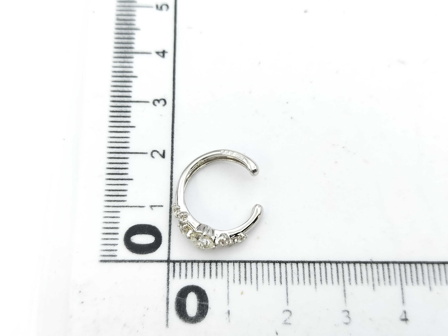 D0.35ct PT950 2.5g Tie Pin/Cufflinks