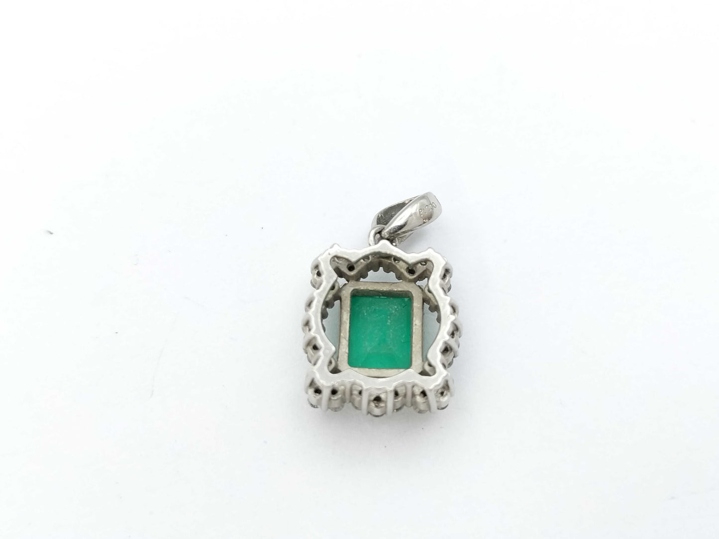 E1.19ct D0.21ct PT900 3.5g Pendant Top