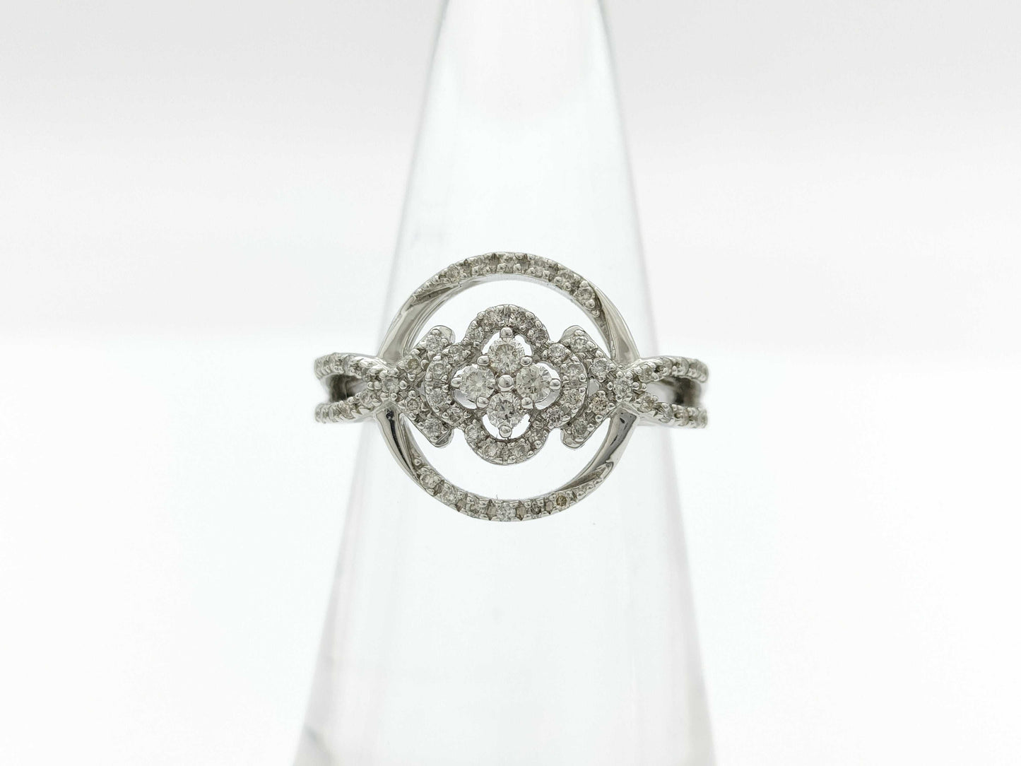 D0.30ct Pt900 6.2g Ring