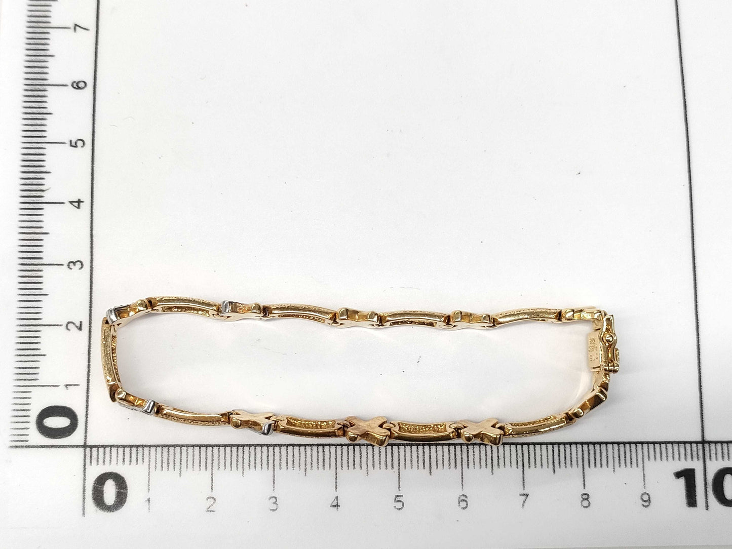 D0.15ct PT850/K18 20.0g Bracelet/Bangle
