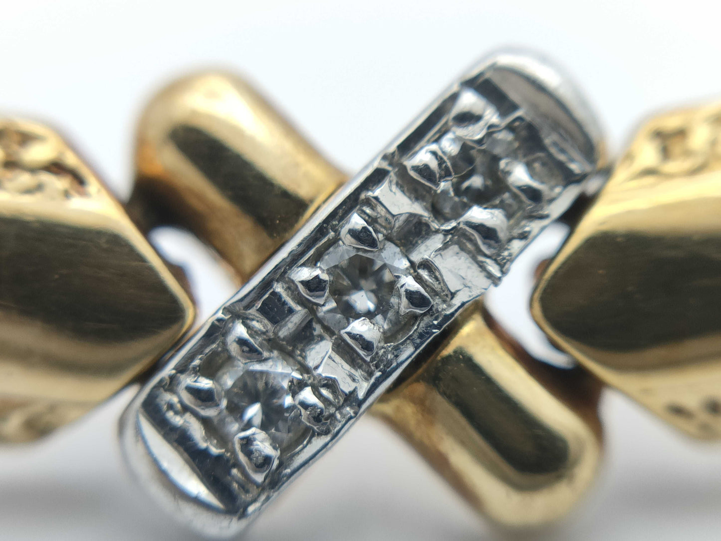 D0.15ct PT850/K18 20.0g Bracelet/Bangle