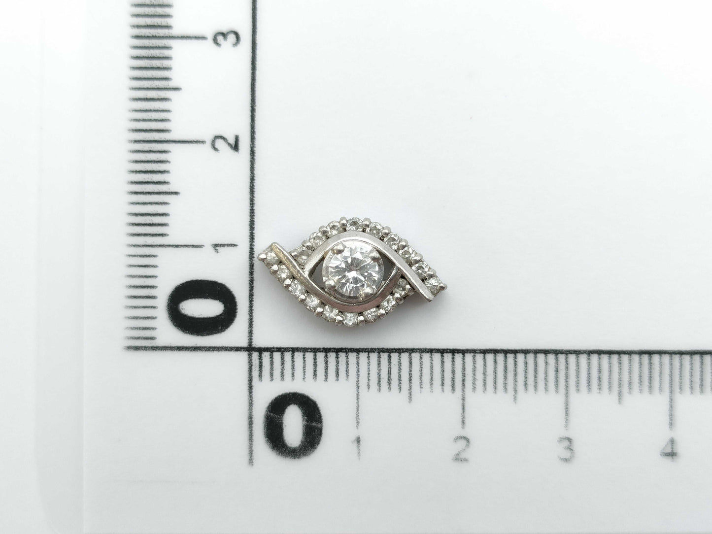 D0.273ct FD0.25ct Pt900 3.1g Pendant Top