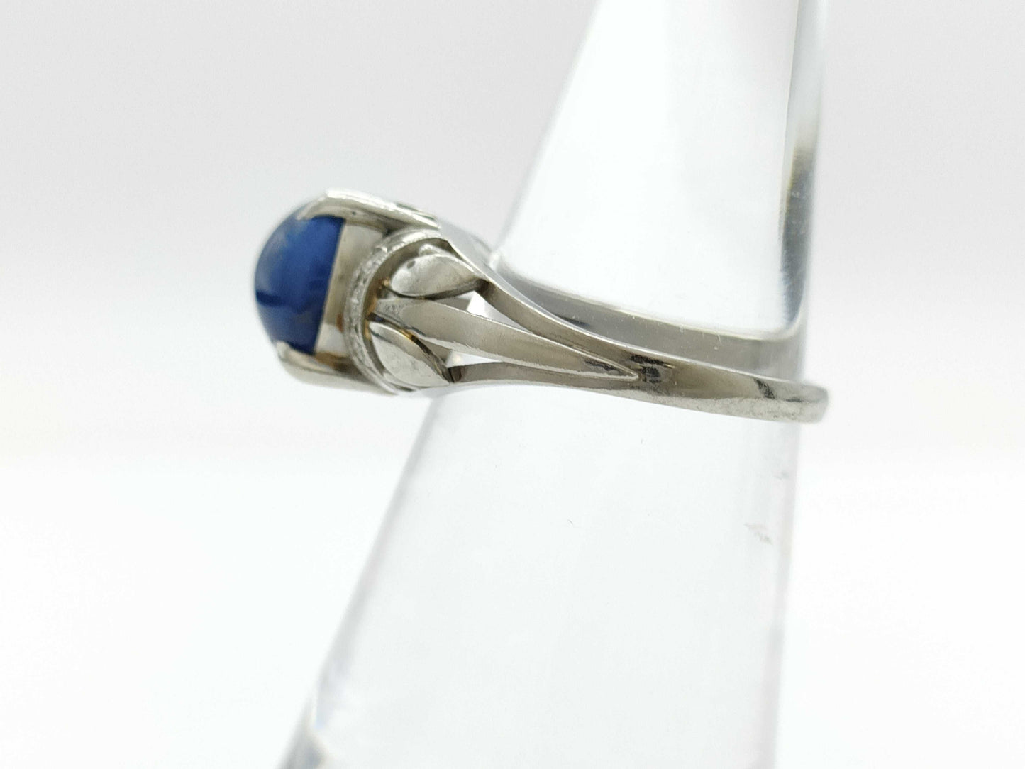 Stainless steel 3.16ct diamond PT900 4.7g ring