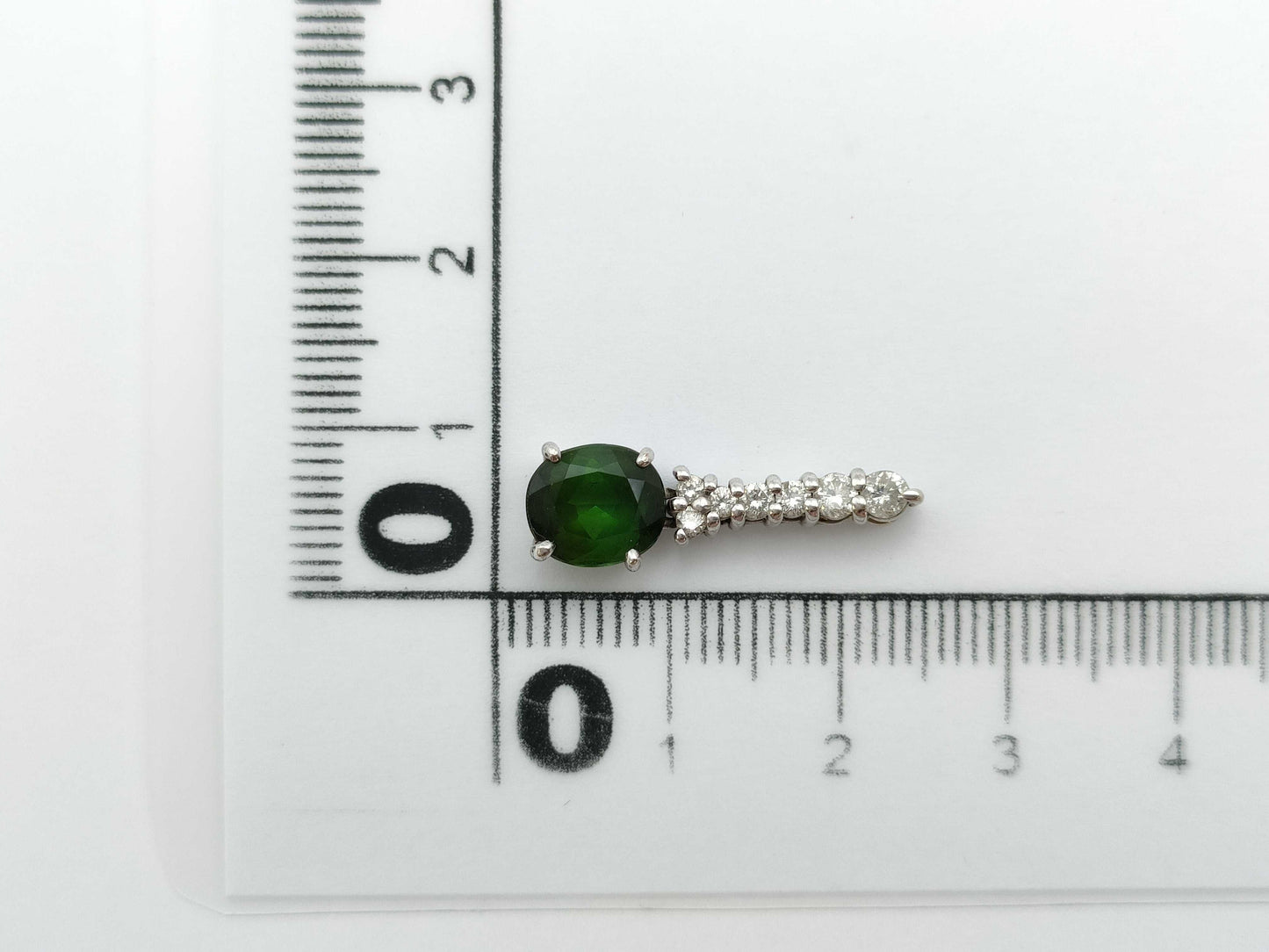 TL1.62ct D0.25ct K18WG 1.5g Pendant Top