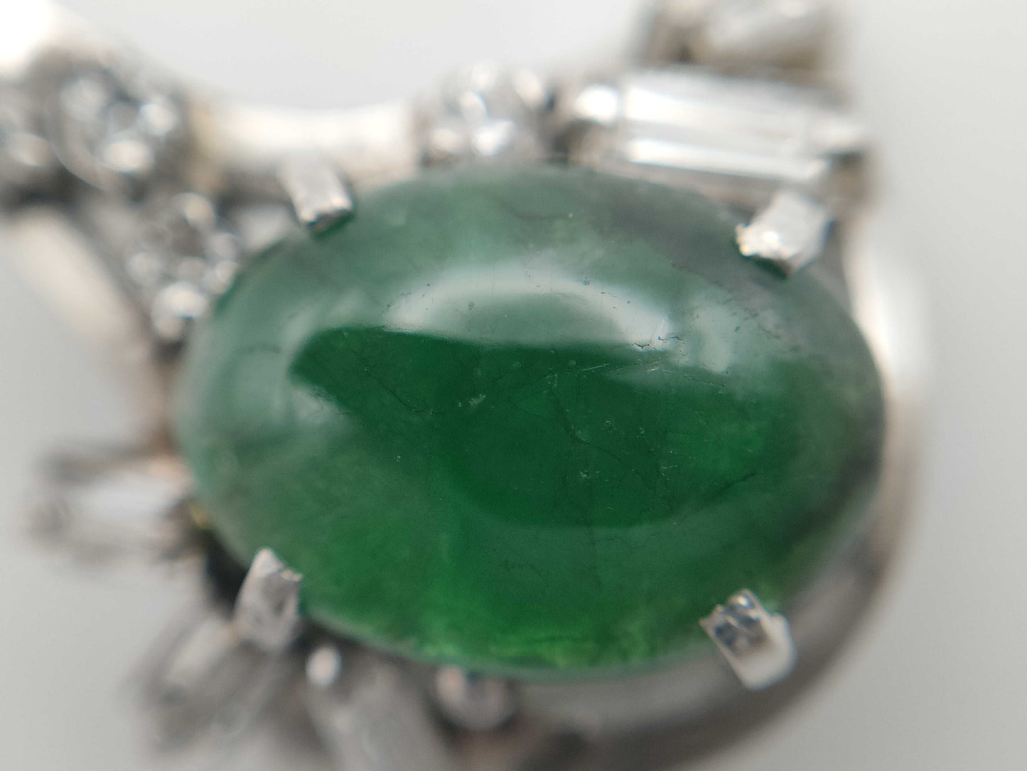 Jadeite D0.36ct PT900 3.6g Pendant Top