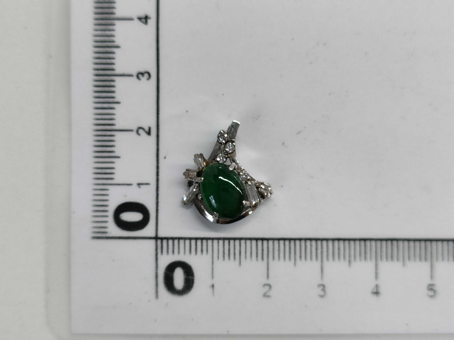 Jadeite D0.36ct PT900 3.6g Pendant Top