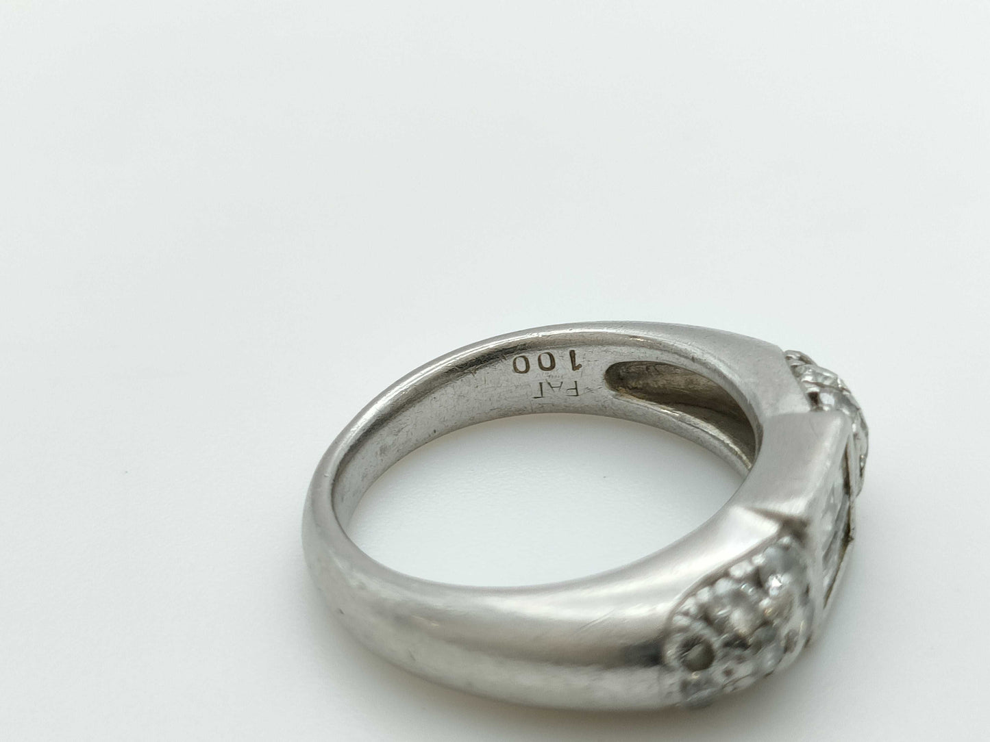D1.00ct Pt900 9.0g Ring