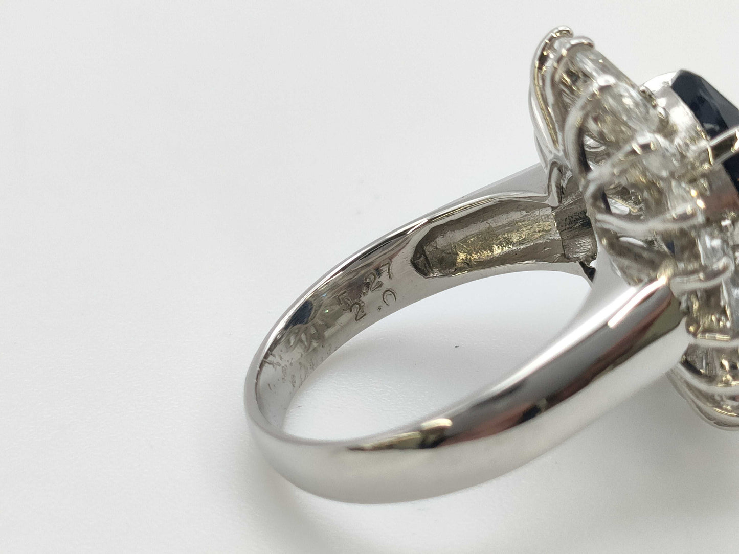 S 5.27ct/2.00ct PT900 9.4g Ring
