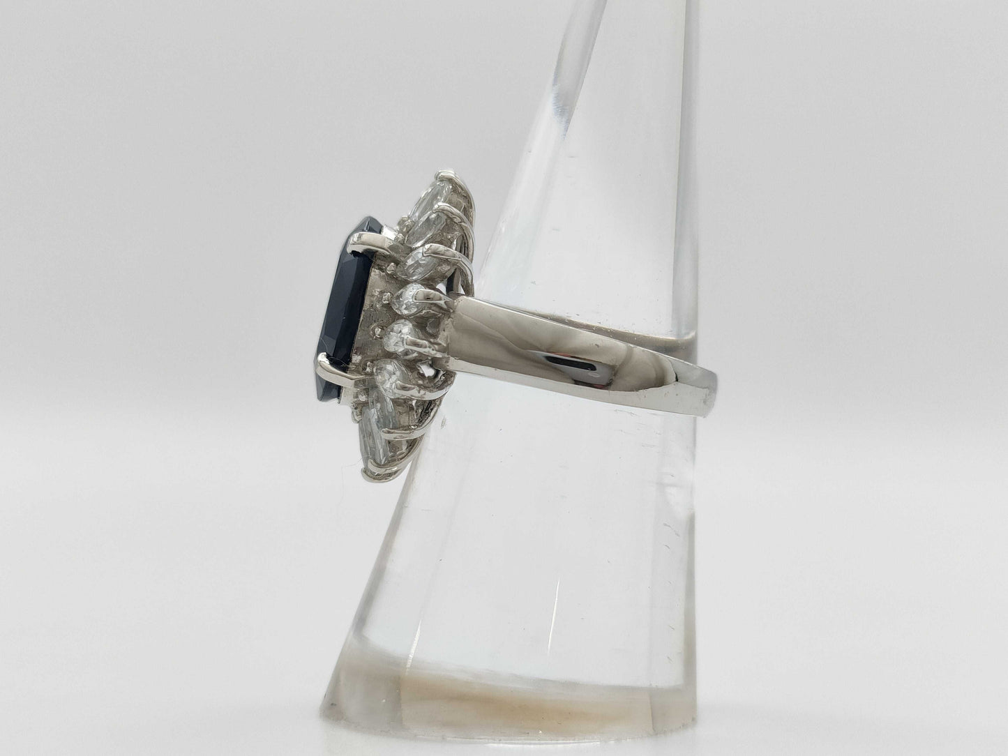 S 5.27ct/2.00ct PT900 9.4g Ring