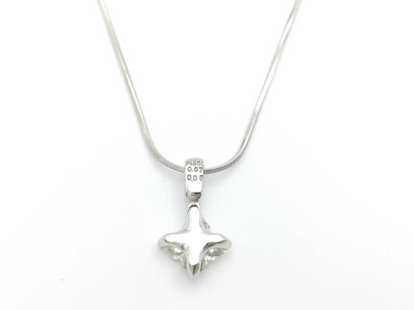 D0.87ct/0.06ct PT950/PT850 6.9g Necklace