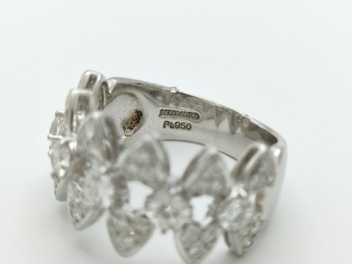 MIKIMOTO D1.13ct Pt950 11.4g Ring