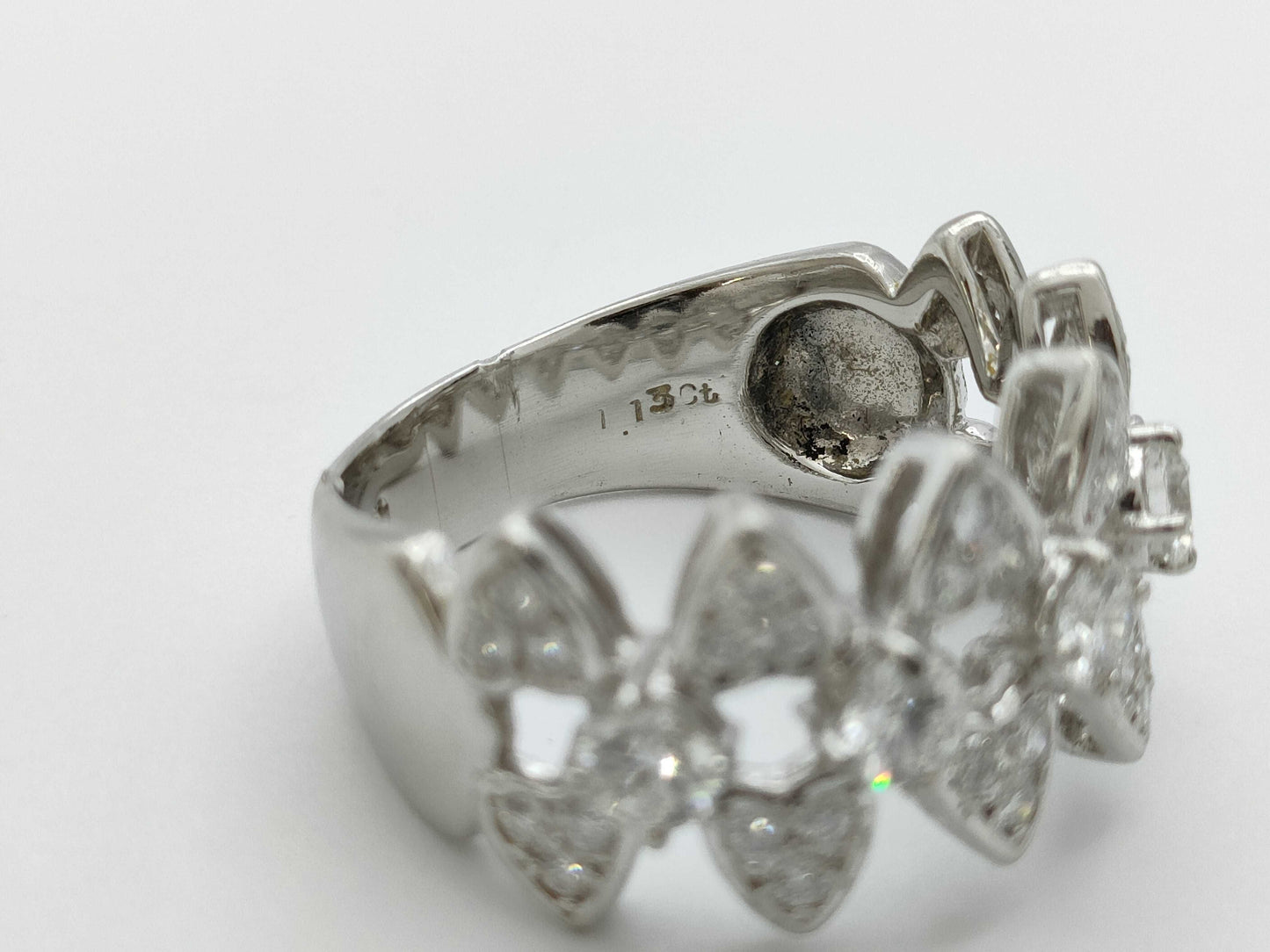 MIKIMOTO D1.13ct Pt950 11.4g Ring