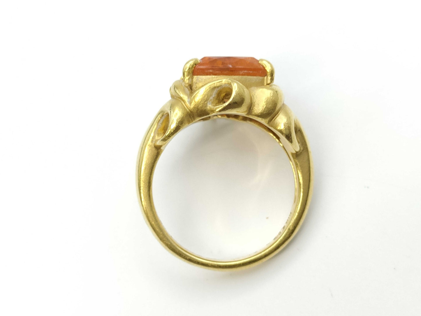 Colored Stone 1.58ct D0.09ct K18 11.1g Ring