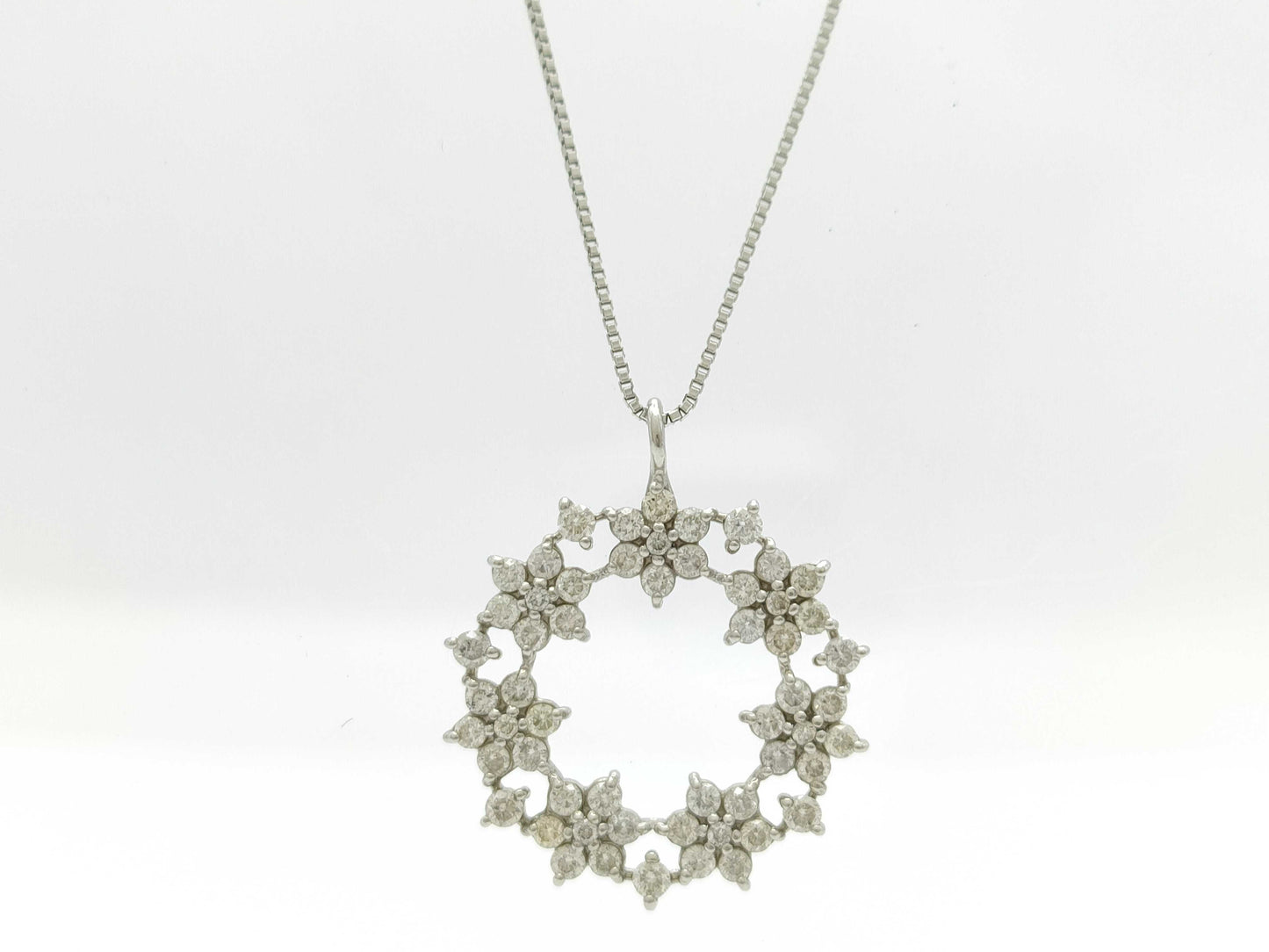 D0.50ct Pt900/850 3.0g Necklace