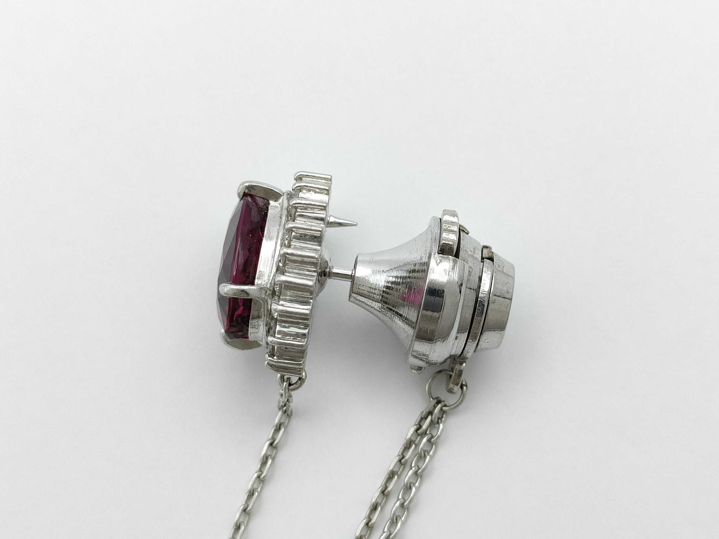 TL3.35ct D0.30ct Pt900 4.1g Tie Pin/Cufflinks