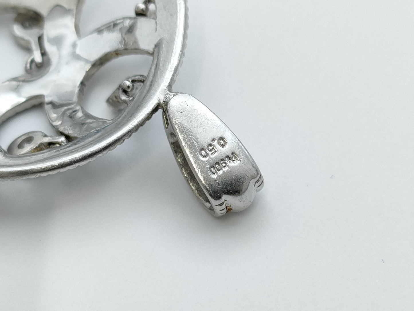 D0.50ct Pt900 18.6g Pendant Top