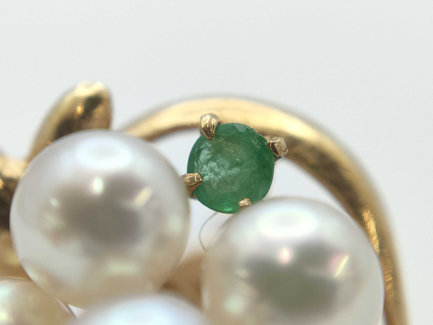 Colored Pearl Earrings, Diameter: Approx. 4.2-4.4mm, 14K Gold, 5.1g