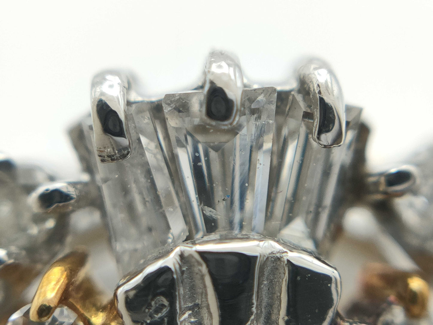 S1.18ct D0.50ct Pt900/K18 6.1g Ring