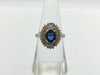 S1.18ct D0.50ct Pt900/K18 6.1g Ring