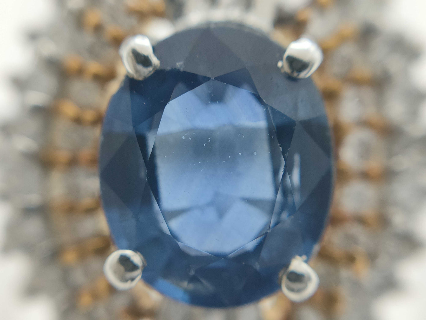 S1.18ct D0.50ct Pt900/K18 6.1g Ring