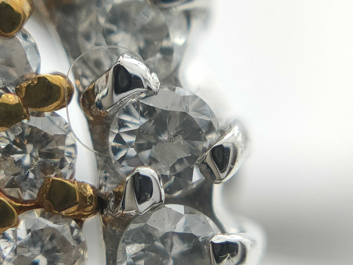 S1.18ct D0.50ct Pt900/K18 6.1g Ring