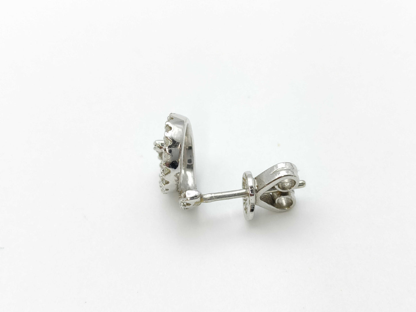 Ponte Vecchio D0.12ct K18WG 1.2g Earrings