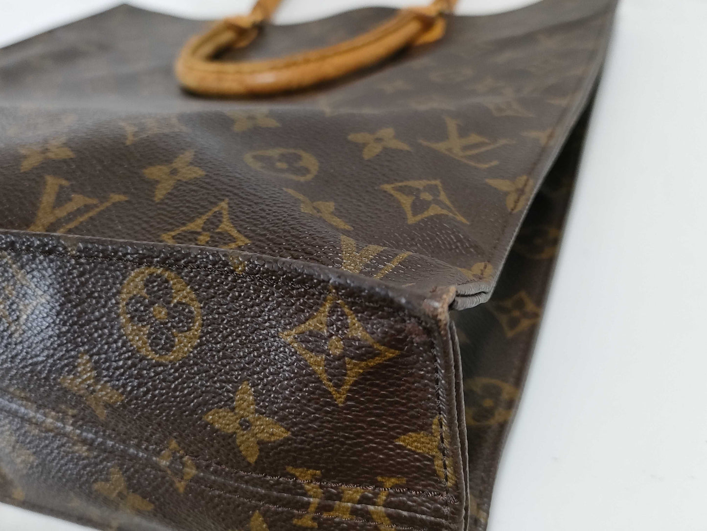 LOUIS VUITTON RFID Unverified MI8906 Monogram Louis Vuitton Sac Plat Tote Bag Handbag
