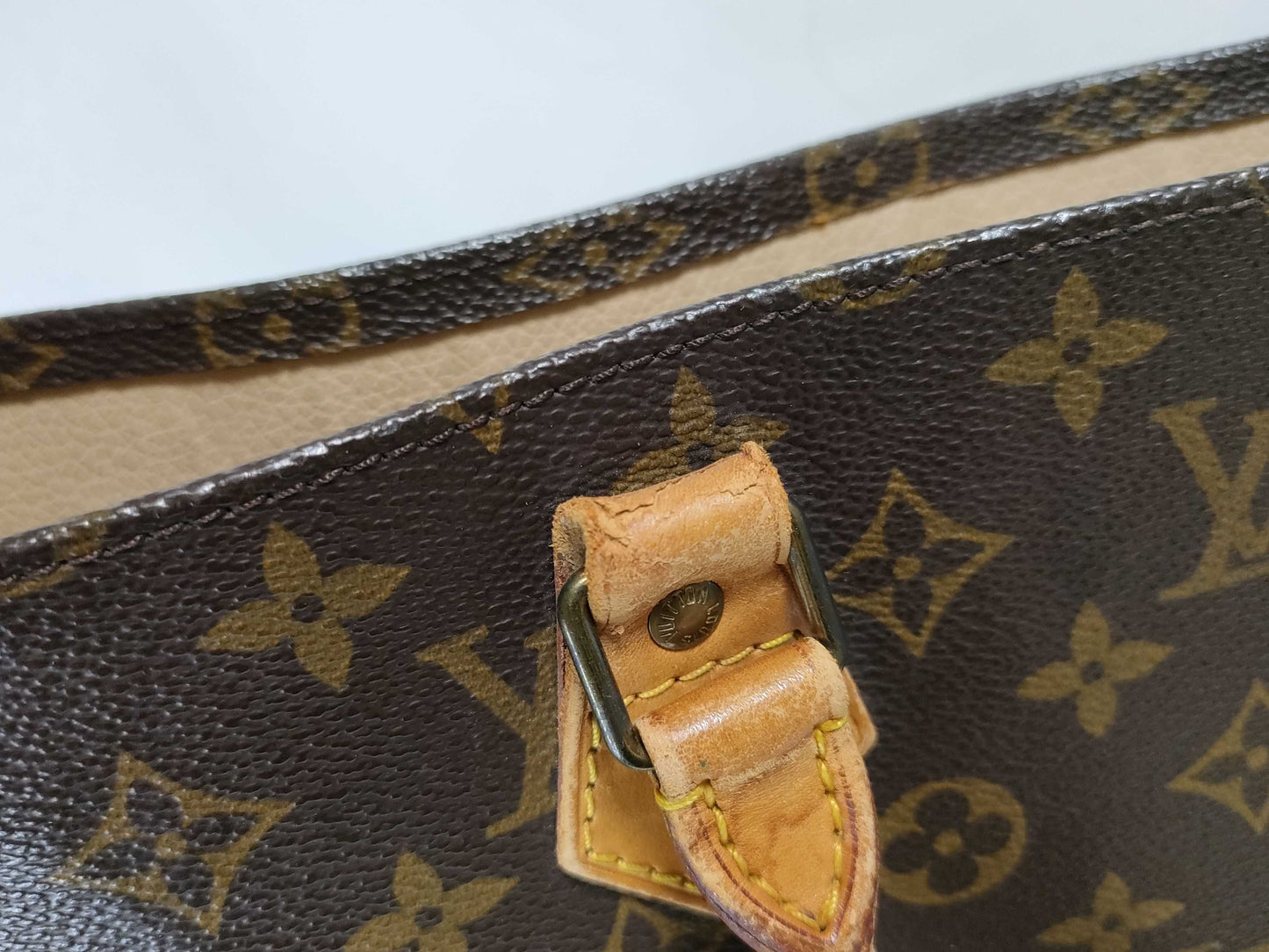 LOUIS VUITTON RFID Unverified MI8906 Monogram Louis Vuitton Sac Plat Tote Bag Handbag