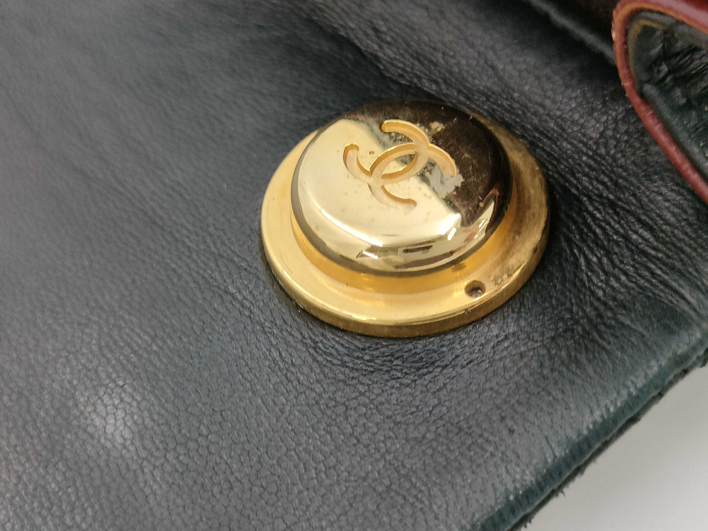 CHANEL Mini Matelasse Lambskin Top Handle Black Shoulder Bag