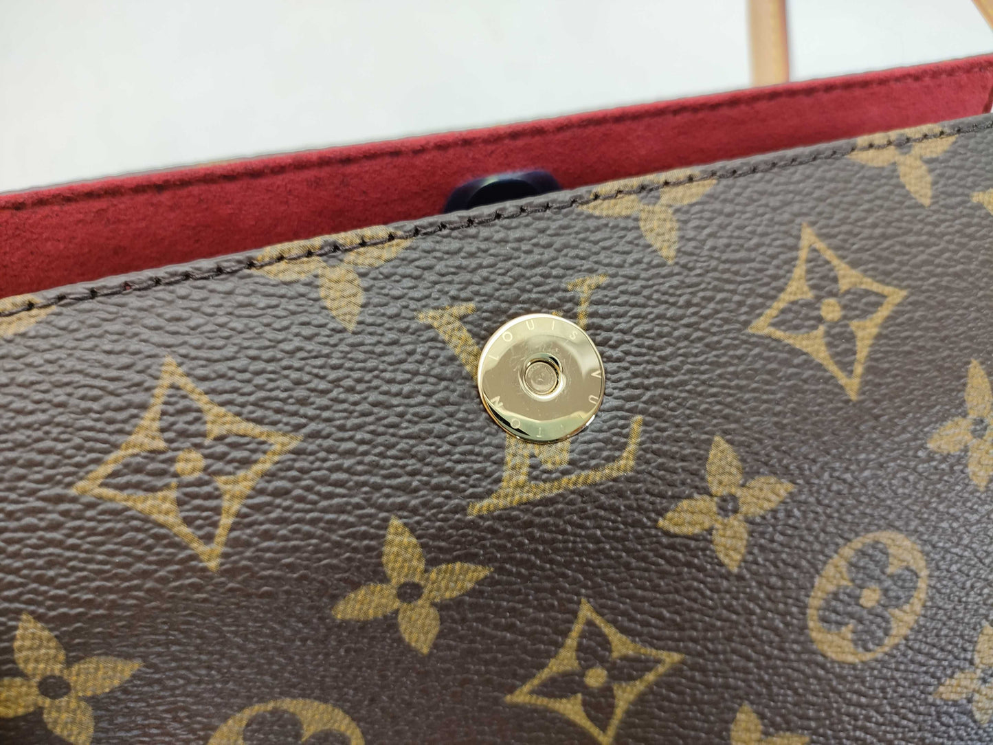 LOUIS VUITTON Monogram Recital Handbag, PVC, Brown, Shoulder Bag