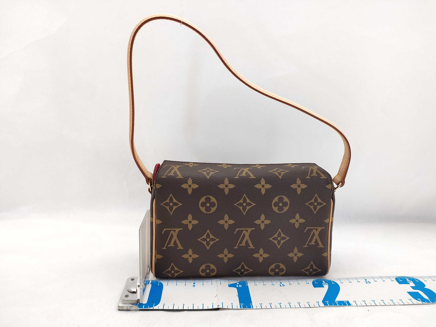 LOUIS VUITTON Monogram Recital Handbag, PVC, Brown, Shoulder Bag