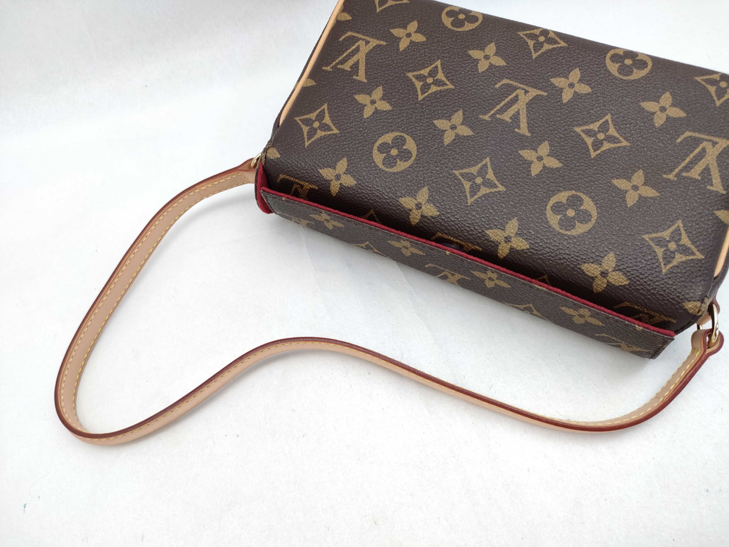 LOUIS VUITTON Monogram Recital Handbag, PVC, Brown, Shoulder Bag