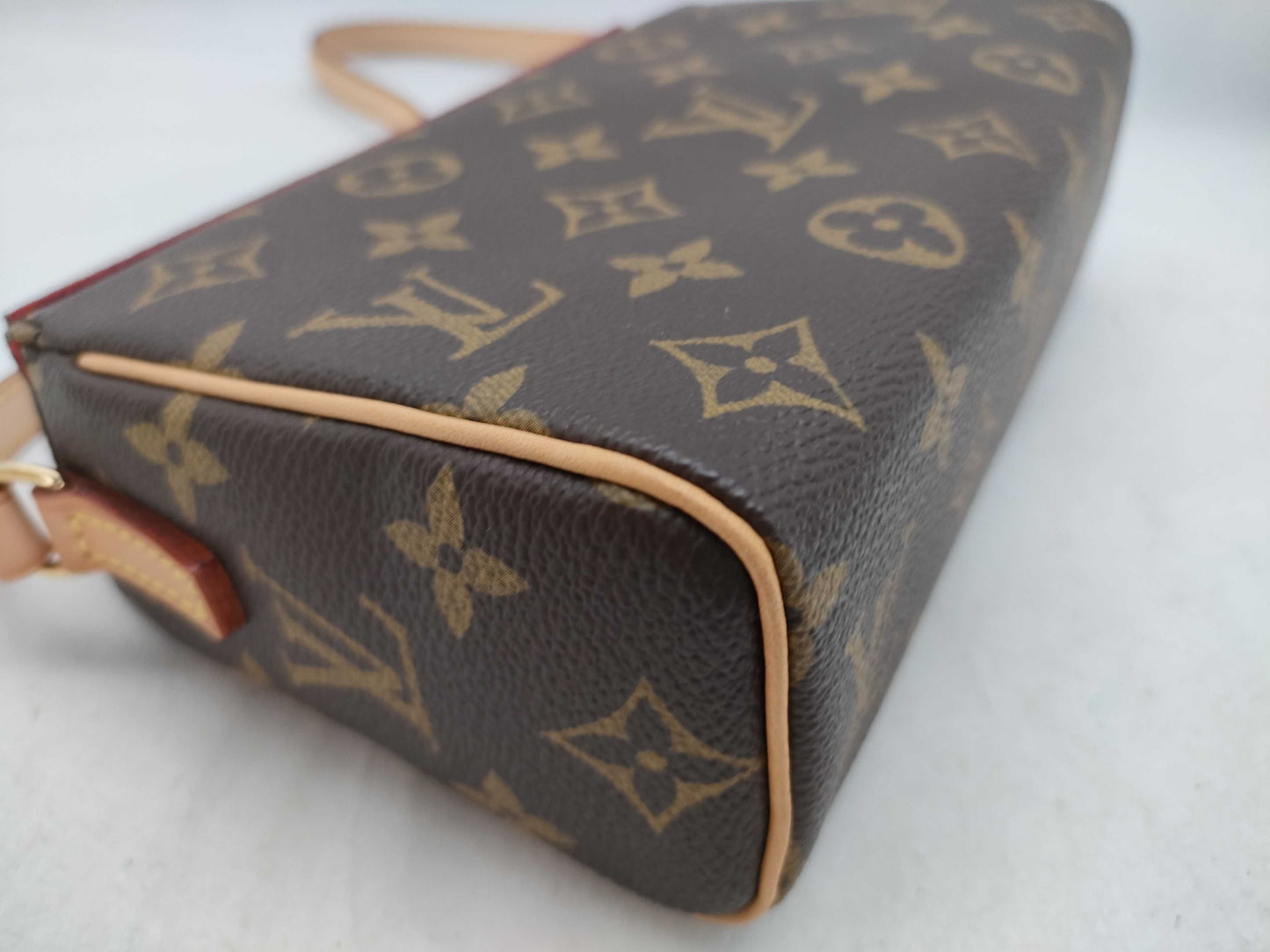 LOUIS VUITTON Monogram Recital Handbag, PVC, Brown, Shoulder Bag