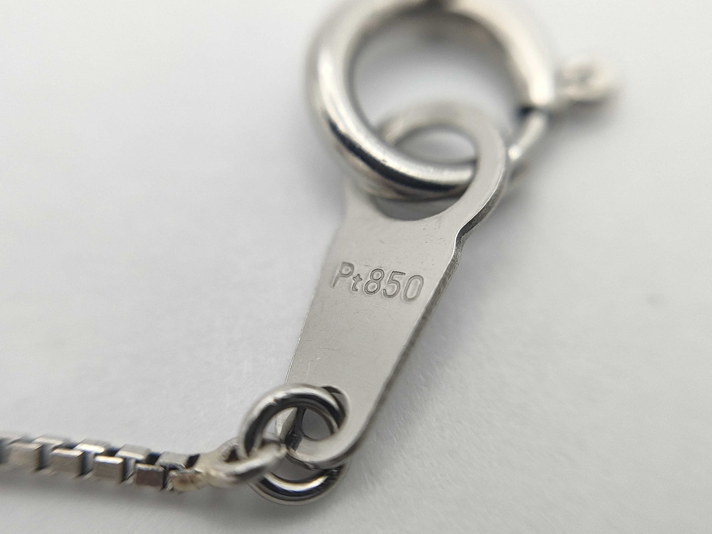 D0.328ct Pt900/850 2.8g Necklace