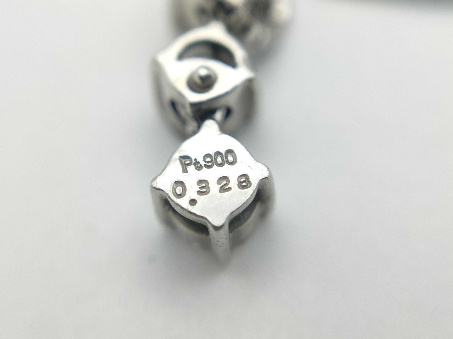 D0.328ct Pt900/850 2.8g Necklace