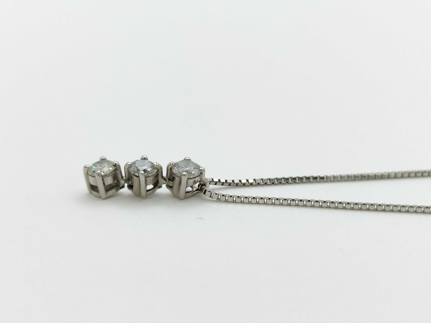 D0.328ct Pt900/850 2.8g Necklace