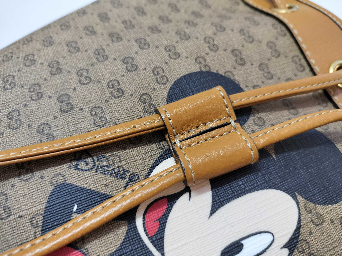GUCCI GG Supreme GUCCI GG Supreme Shoulder Bag 602691 Mickey Mouse Collaboration Shoulder Bag